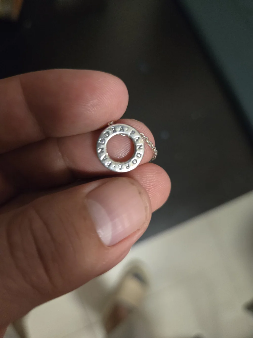 Pandora Necklace Circle of Sparkle Necklace Round Eternity